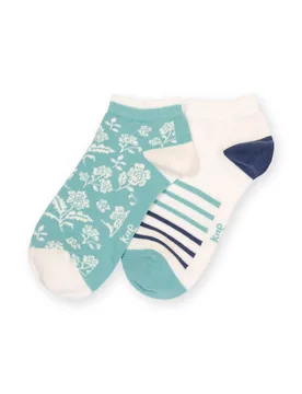 Womens 90% Organic Cotton 2 Pack Trainer Socks - - Size: ONESIZE - Kite Clothing - FashionsVida