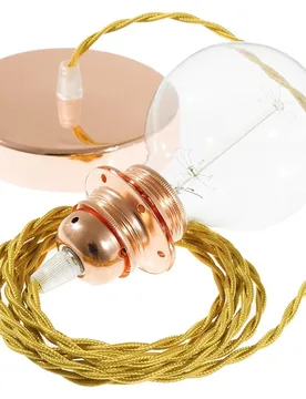 Cables Lampe Suspendue Pendel Pour Abat-jour Tm05 Diy 50 Cm Gold / Copper One Size - Creative - FashionsVida