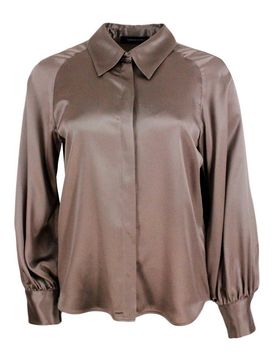 Camicia in seta stretch