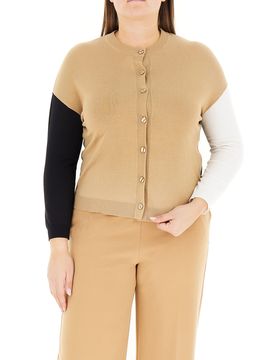 Cardigan con bottoni CAMMELLO XL