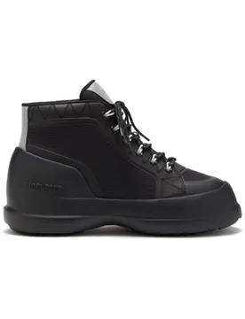 Chaussures rembourrées - Moon Boot Luna Trek Mid Nylon Black - Taille 41 - Noir - Moonboot - FashionsVida