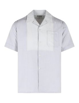Camicia In Cotone Con Colletto Bowling