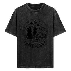 I hate people T-Shirt Work Utility Casual Tee Shirt