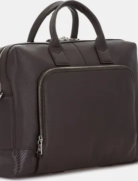 Portadocumentos unisex de piel bovina en con doble compartimento - Scharlau - FashionsVida