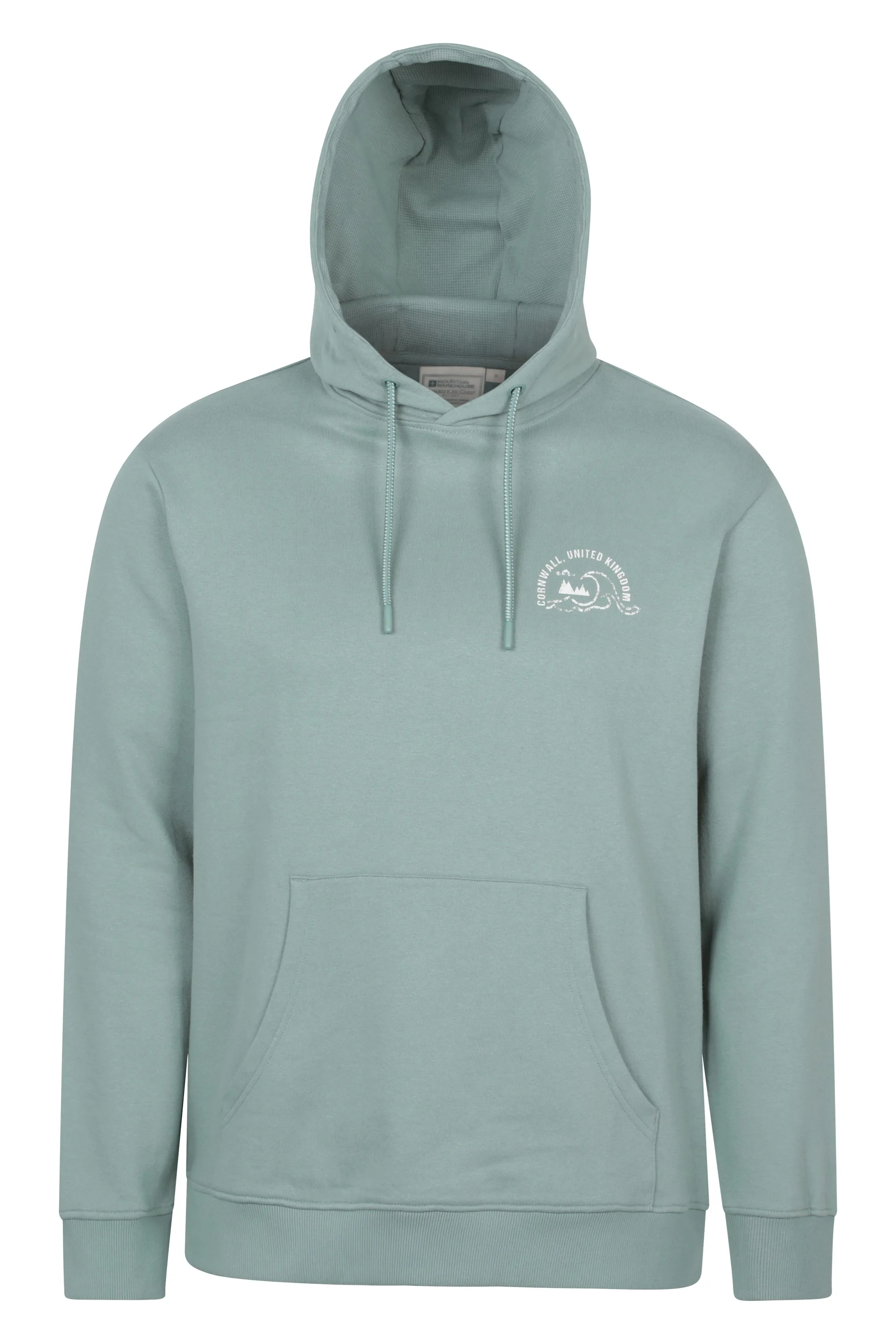 Cornwall Mens Graphic Hoodie - Green - Mountain Warehouse - FashionsVida