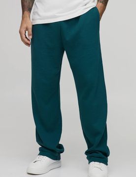 Herren Locker Geschnittene Waffel-Jogginghose Teal Größe XS