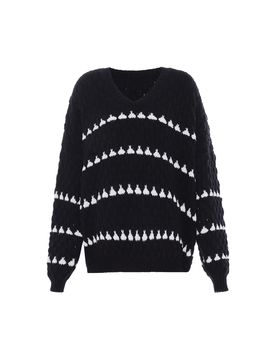 Faina Jersey negro / blanco