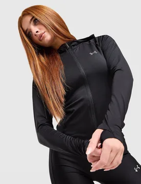 Ribbed Full-Zip Hoodie - Damen, Schwarz - female - Size: XL - Under armour - FashionsVida