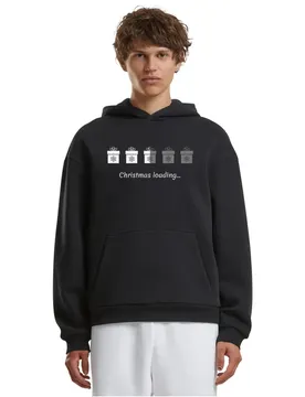 Felpa Con Cappuccio Christmas Gifts Loading Fluffy Black 4XL