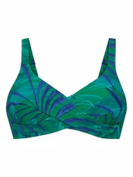 Bikinioberteil Leaf it para mujer verde oscuro 46C