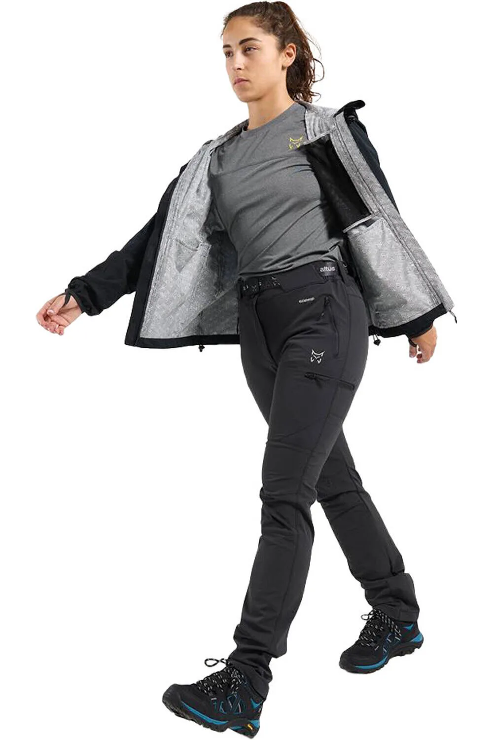 Krypton w j30 pantalón montaña mujer Gris (M) - Altus - FashionsVida