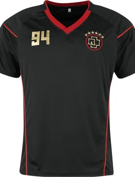 Trikot - S bis 5XL - für Männer - Größe M - schwarz/rot - Lizenziertes Merchandise! - Männer - male - Rammstein - FashionsVida