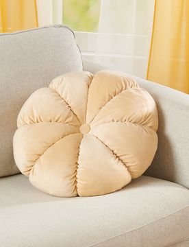 Samtkissen "Kürbis" creme Eldo