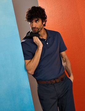 Sinsay - Polo in cotone - blu