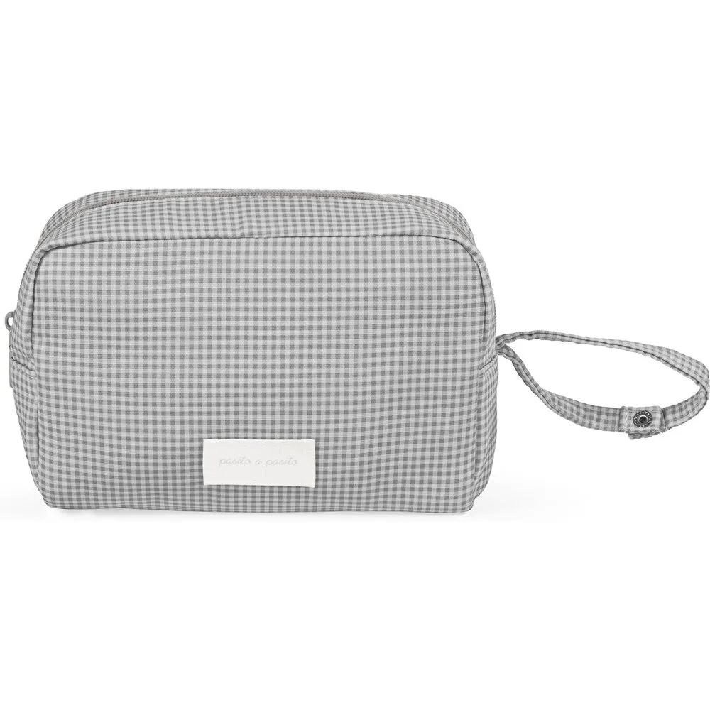Neceser Little Bloom Vichy Gris - Pasito a pasito - FashionsVida