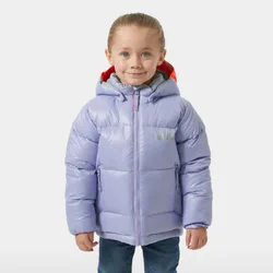 Kids’ Isfjord Down Winter Jacket Purple 1 - Bright Lavender Purple - Unisex