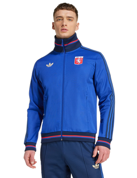 Olympique Lyonnais Anniversary Track Top Uomo - Top da pista Blu - Taglia XS - Jersey di cotone XS
