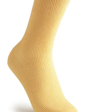 Extra Roomy Cotton‑rich Softhold® Seam‑free Socks - Maize - Size: M - Cosyfeet - FashionsVida