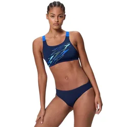 Medley Logo V-back Bikini Peacoat / Deep Sapphire UK 32 Women
