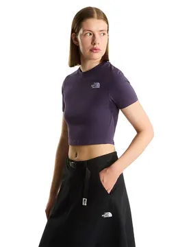 T-shirt à Manches Courtes Esential Cropped Slim Endless Dusk L