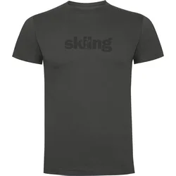 T-shirt à Manches Courtes Word Skiing Dark Grey XL