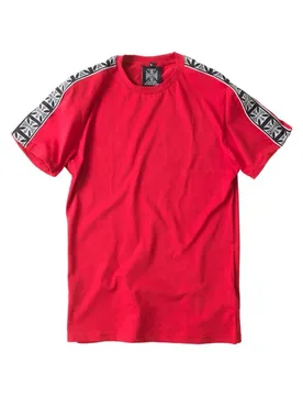 T-Shirt - WCC Taped Tee - Rot - S bis L - für Männer - Größe L - rot - Männer - male - West Coast Choppers - FashionsVida