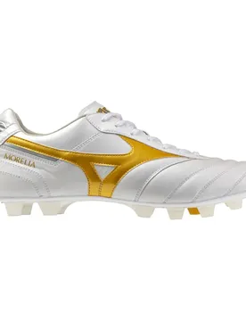 Chaussures De Football Morelia Elite Ii Fg White / Football Gold / Galaxy Silver EU 45