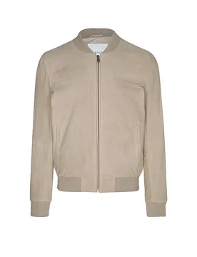 Chaqueta de cuero beige 48 - Profuomo - FashionsVida