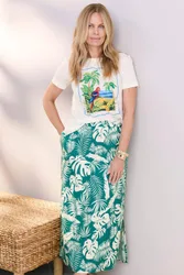Women's Embroidered T-Shirt in Ivory Size: 12 - Ivory - Size: 12
