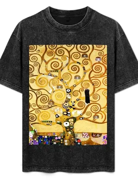 Gustav Klimt The Tree of Life, Stoclet Frieze T-Shirt Outdoor Working T-Shirt - Aliexpress - FashionsVida