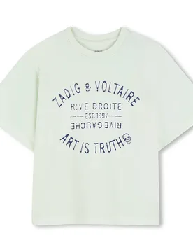 T-shirt à Manches Courtes X60580 Canary Green 10 Années Garçon - Zadig & Voltaire - FashionsVida