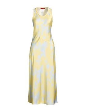 Maxi-Kleid Damen Pastellgelb 34 Damen