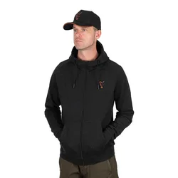 Collection Lw Full Zip Sweatshirt Black / Orange S Men