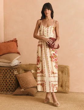Vestido largo fluido de mujer - Polin et Moi - FashionsVida
