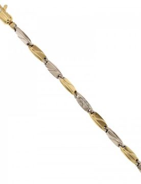 Bracciale Uomo in Oro Giallo e Bianco 803321734692