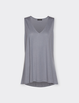 ELENA MIRO top con scollo a v donna grigio