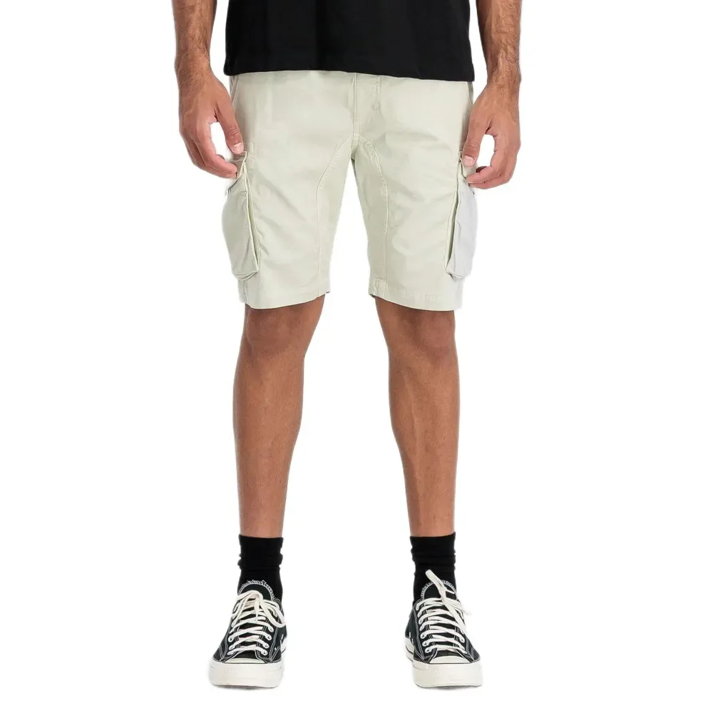 Industries Short Cargo Cotton Twill Stone M - ALPHA - FashionsVida
