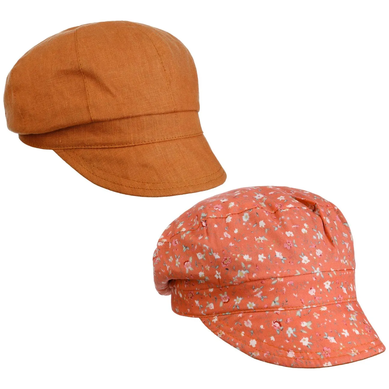 Millefleurs Reversible Cap by - rust - Damen - Size: M (55-56 cm) - Lipodo - FashionsVida