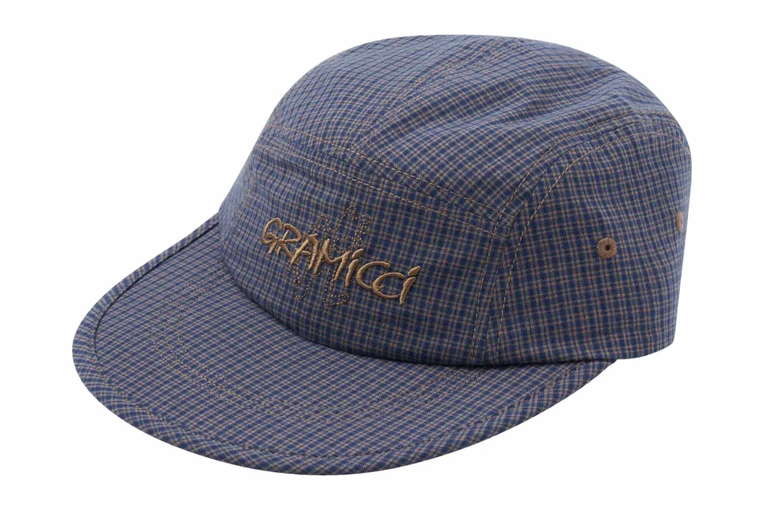 Checkered Long Bill Cap - Mütze-Cap - blau - Unisex - Size: OSFA - Gramicci - FashionsVida