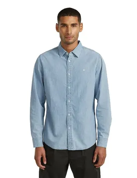 Chemise à Manches Longues Clean Slim Fit Sun Faded Smithsonite M