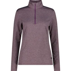 Felpa Con Mezza Zip 3l3826 Plum Melange L