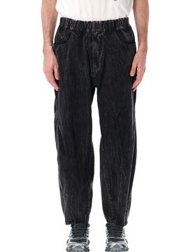 Men's Relaxed Fit Textured Trousers - Size L