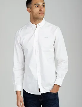 Cotton Oxford Mens Long Sleeve Shirt - - Size: M - Tokyo Laundry - FashionsVida