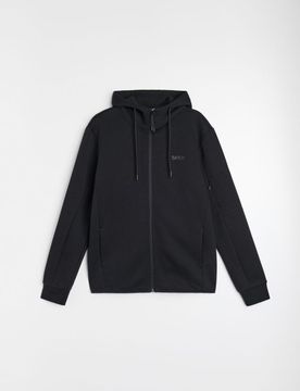 Top da jogging con zip e cappuccio SNSY PERFORMANCE - nero