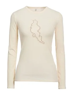 T-shirts Damen Cremeweiß L,XL,XS Damen - Baserange - FashionsVida