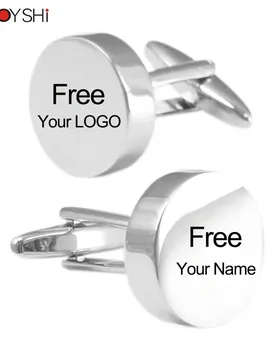 SAVOYSHI Free Engraving Logo Cufflinks for Mens Shirt Special Gift Cuff Buttons High quality Blank Silver Color Cuff Links Brand - Aliexpress - FashionsVida