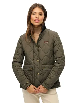 Giacca Cord Trimmed Liner Army Khaki 2XS - Superdry - FashionsVida