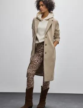 Leggings mit Leo-Muster female Braun
