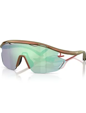 Lunettes De Soleil 0q74002 Matte Iridiscent Red Pink Mirror Blue/CAT2 Homme