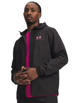 Coupe-vent Rival Woven Black / Pink Frenzy S - Under armour - FashionsVida